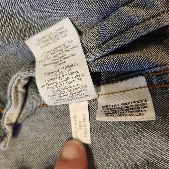 J. CREW MERCANTILE EMBROIDERED STRETCH MEDIUM WASH JEAN JACKET WMS SIZE MEDIUM - Picture 7 of 12